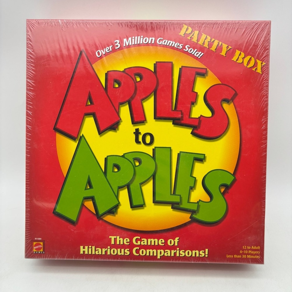Apples to Apples Mattel Games Board Game 4-10 Players Ages 12+ Cardboard 2008